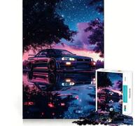 Rompecabezas Nissan Skyline R Night para Adolescentes, 1000 Piezas, Juguete de lógica Resistente, Tranquilo, de Bordes definidos, Regalo Elegante (50x75cm)