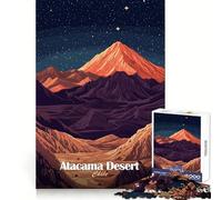 Rompecabezas Noche en el Desierto de Atacama, 1000 Piezas, para Adolescentes, Desarrollo de Habilidades analíticas, Tiempo Libre Consciente, ensamblaje preciso, (38x52cm)
