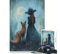 Rompecabezas Nocturnal Bond de 1000 Piezas para Adolescentes Juego Inteligente de Rompecabezas Tiempo cálido Imagen para armar Regalo Encantador (38x52cm)