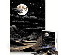 Rompecabezas Nocturno Espacial de 1000 Piezas para Adultos, Juguete para desafiar la Mente, Tiempo Libre, diseño nítido, Regalo increíble (38x52cm)