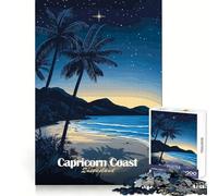 Rompecabezas nocturnos de la Costa Capricornio para Adultos,1000 Piezas,para ejercitar la Capacidad de razonamiento,para Relajarse,para Disfrutar del Tiempo Libre,para Regalar en Navidad (38x26cm)