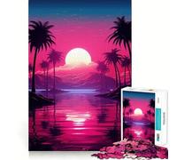 Rompecabezas Noir Neon Nostalgia de 1000 Piezas para Adolescentes Juguete Educativo para Toda la Familia Corte de Calidad Regalo Elegante (50x75cm)