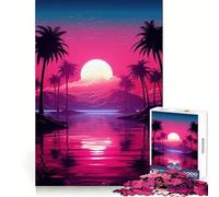 Rompecabezas Noir Neon Nostalgia de 1000 Piezas para Adolescentes Juguete Educativo para Toda la Familia Corte de Calidad Regalo Elegante (50x75cm)