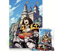 Rompecabezas Noodle Knight de 1000 Piezas para Adolescentes Reducción de la Memoria, reducción del estrés, Corte Suave, Regalo artístico (50x75cm)