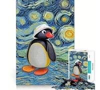 Rompecabezas Noot Noot Pingu de 1000 Piezas para Adultos, Juguete Inteligente para el hogar, decoración de Pared con Corte preciso (38x26cm)