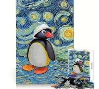 Rompecabezas Noot Noot Pingu para Adultos, 1000 Piezas, fortalece la Memoria, vínculo Familiar, Bordes limpios, Regalo de cumpleaños (50x75cm)