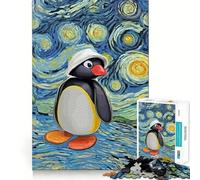 Rompecabezas Noot Noot Pingu para Adultos, 1000 Piezas, fortalece la Memoria, vínculo Familiar, Bordes limpios, Regalo de cumpleaños (50x75cm)