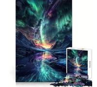 Rompecabezas nórdico Aurora Boreal difícil para Adultos, 1000 Piezas, Juego Inteligente para el hogar, Disfruta del Montaje de la Imagen, Regalo Festivo (50x75cm)