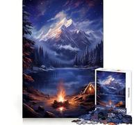 Rompecabezas nórdico de Naturaleza Aurora para Adolescentes, 1000 Piezas, para Fortalecer la Memoria, Momentos de Paz, Regalo clásico (50x75cm)