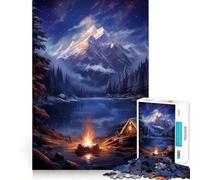 Rompecabezas nórdico de Naturaleza Aurora para Adolescentes, 1000 Piezas, para Fortalecer la Memoria, Momentos de Paz, Regalo clásico (50x75cm)