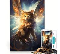 Rompecabezas Noria Cat Guardian de 1000 Piezas para Adolescentes Juego Inteligente de Rompecabezas Tiempo de Aprendizaje Imagen para armar Regalo Encantador (50x75cm)