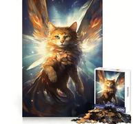 Rompecabezas Noria Cat Guardian de 1000 Piezas para Adolescentes Juego Inteligente de Rompecabezas Tiempo de Aprendizaje Imagen para armar Regalo Encantador (50x75cm)