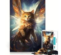 Rompecabezas Noria Cat Guardian de 1000 Piezas para Adolescentes Juguete Relajante con Bordes Ajustados Regalo Premium (38x52cm)