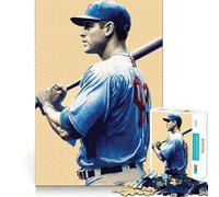 Rompecabezas Nos Encanta el béisbol de 1000 Piezas Juego de concentración Mental Corte de precisión Bordes Lisos Actividad Absorbente para Noches tranquilas (38x52cm)