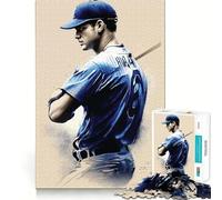 Rompecabezas Nos Encanta el béisbol de 1000 Piezas Juego de concentración Mental Corte de precisión Bordes Lisos Actividad Absorbente para Noches tranquilas (38x52cm)