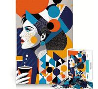 Rompecabezas Nos Encanta el café - Juego de Memoria de 1000 Piezas - Manualidad de Corte de Alta precisión - Desafío Cerebral Interactivo para el hogar (50x75cm)