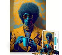 Rompecabezas Nos Encanta el café para Adultos 1000 Piezas Juego de Memoria Corte láser para un Ajuste Perfecto aliviar el estrés (38x26cm)