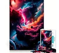 Rompecabezas Nubes Estelares de 1000 Piezas para Adultos Recall Upgrade Alivio del estrés Corte Ajustado Selección de Deseos de Santa Claus 50x75cm