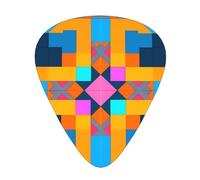 Rompecabezas numérico con impresiones de púas de guitarra, juego de 12 piezas con 3 grosores diferentes, adecuado para guitarras eléctricas y acústicas