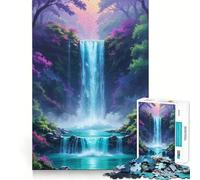 Rompecabezas Oasis de la Cascada Secreta para Adolescentes, 1000 Piezas, lógica Pura, Juguete, Tranquilo, calmado, diseño Limpio, decoración de Pared 50x75cm