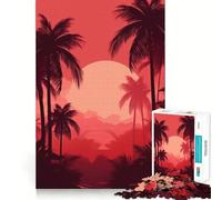 Rompecabezas Oasis de Palmeras para Adultos, 1000 Piezas, Rompecabezas Mental, Disfrútalo Lentamente, Ensamblaje de Imágenes, (38x26cm)