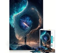 Rompecabezas Observador del Espacio para Adultos 1000 Rompecabezas Fortalecen la Memoria Alivian la Ansiedad Bordes Lisos Sorpresa Cálida (38x26cm)
