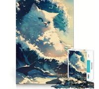 Rompecabezas Ocean Cat Sovereign de 1000 Piezas para Adolescentes Desarrolla la Mente y Divierte a Toda la Familia Bordes precisos Regalo Memorable (38x52cm)