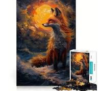 Rompecabezas Ocean Wave Fox para Adolescentes, 1000 Piezas, Juguete Intelectual, Escape Tranquilo, Corte de Calidad, Regalo de Temporada (38x26cm)