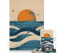Rompecabezas Oceanic Dusk de 1000 Piezas Juguete para desarrollar la Mente Juego Relajante Piezas de colección de Arte con Corte de precisión (38x52cm)