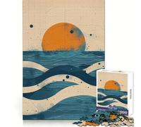 Rompecabezas Oceanic Dusk de 1000 Piezas para Adultos, Juguete de lógica para Fortalecer la diversión, diseño Elegante (50x75cm)