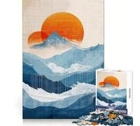 Rompecabezas Oceanic Sun de 1000 Piezas para Adolescentes Juguete para desarrollar la lógica y la Capacidad de relajación Corte preciso Regalo Ideal (38x26cm)