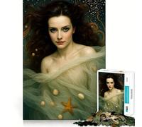 Rompecabezas Oceanic Venus de 1000 Piezas para Adolescentes, Juguete cognitivo, pasatiempo Relajante, Borde Premium, Lista de Deseos de Santa Claus (38x52cm)