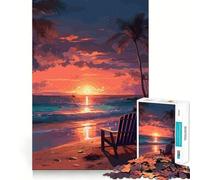 Rompecabezas Oceanview Sunset de 1000 Piezas para Adolescentes Juego Mental Juguete para el hogar Corte preciso (50x75cm)