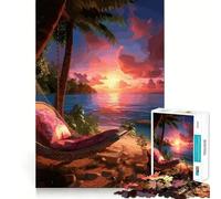 Rompecabezas Oceanview Sunset para Adultos, 1000 Piezas, Rompecabezas Mental, Juego Lento, Disfruta del Montaje de imágenes, (50x75cm)