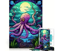 Rompecabezas Octopus Magic The Sea de 1000 Piezas para Adolescentes Juguete Educativo para Toda la Familia Corte de Calidad Regalo Elegante (38x52cm)