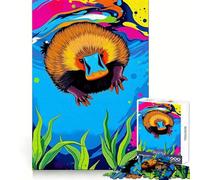 Rompecabezas Odisea Submarina del Ornitorrinco, 1000 Piezas para Adultos, Juguete cognitivo, Divertido, para armar Juntos, Pieza de colección de Arte (38x26cm)