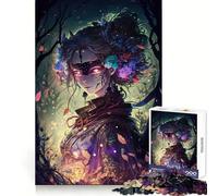 Rompecabezas Oiran Manga Girl V de 1000 Piezas para Adolescentes Juguete Educativo para Toda la Familia Corte de Calidad Regalo Elegante (38x52cm)
