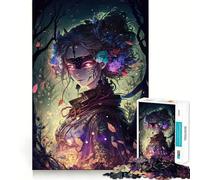 Rompecabezas Oiran Manga Girl V de 1000 Piezas para Adolescentes Juguete Educativo para Toda la Familia Corte de Calidad Regalo Elegante (38x52cm)