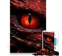 Rompecabezas Ojo de Dragón Rojo de 1000 Piezas para Adolescentes Juguete para ejercitar la Mente Diseño Relajante Regalo Ideal para armar (50x75cm)
