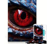 Rompecabezas Ojo de Dragón Rojo para Adolescentes, 1000 Piezas, Juego Mental, Juguete para Relajarse, Corte Íntimo, (38x52cm)