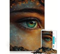 Rompecabezas Ojo Místico con Naturaleza para Adultos, 1000 Piezas, Juguete para ejercitar la Mente, Diversión en Interiores, Corte de precisión, (38x52cm)