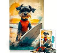Rompecabezas Olas de Verano para Adultos, 1000 Piezas Refuerza la Memoria Diversión Relajante Bordes de Calidad Un Regalo Encantador 38x52cm