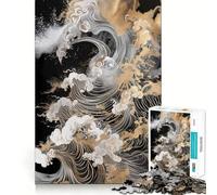Rompecabezas Olas Furiosas de 1000 Piezas,Juguete Creativo para desarrollar la Habilidad,componentes Resistentes y de Corte Limpio,Ideal para Viajar,Juego Mental,Regalo (38x52cm)