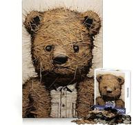 Rompecabezas Old Teddy Hard para Adultos, 1000 Piezas, Juguete de lógica sólida, Simple y Divertido, Corte de precisión, (50x75cm)
