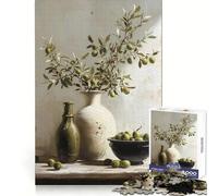 Rompecabezas Olive Branch Bounty para Adultos de 1000 Piezas, Juguete para ejercitar la Mente, antiestrés, decoración de Pared con diseño nítido (38x52cm)