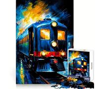 Rompecabezas On Track In The Rain para Adolescentes, 1000 Piezas, Juguete de razonamiento y Habilidad, Juego Relajante, Corte Exacto, Regalo de Santa Claus (50x75cm)