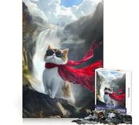 Rompecabezas One Cool Cat de 1000 Piezas para Adultos, Juguete para estimular la lógica, Divertido y Elegante, Regalo (38x26cm)