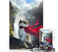 Rompecabezas One Cool Cat para Adultos, 1000 Piezas, Juguete para ejercitar la Mente, Divertido y Relajante, Ideal para armar, Regalo navideño (50x75cm)