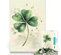 Rompecabezas One Lucky Clover de 1000 Piezas Juguete para desarrollar la Mente Juego Relajante Piezas de colección de Arte con Corte de precisión (50x75cm)