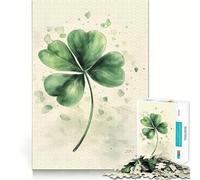 Rompecabezas One Lucky Clover para Adultos, 1000 Piezas, Juguete de lógica Resistente, Alivio de tensión, Borde Transparente, Regalo Premium (38x26cm)